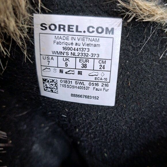 Sorel TOFONO II Snow Boots. Blue & Tan Waterproof Winter Boots Women's Size 7 - Picture 9 of 9